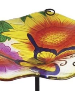 Enchanted Garden™ 11" Glass Butterfly Bird Bath -Enchanted Garden Sale 277 5672 05 1900px