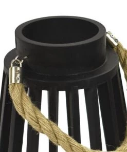 Enchanted Garden™ 13.5" Black Wooden LED Lantern -Enchanted Garden Sale 277 5817 05