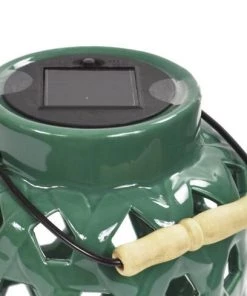 Enchanted Garden™ 9.75" Ceramic Solar Lantern -Enchanted Garden Sale 277 5831 05