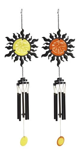 Enchanted Garden™ 36" Sun Face Wind Chime - Assorted Styles 3 Enchanted Garden™ 36" Sun Face Wind Chime - Assorted Styles