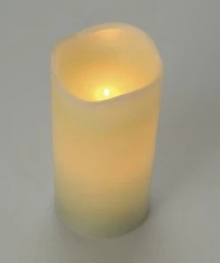 Enchanted Garden® 3" X 6" LED Flameless Candle 13 Enchanted Garden® 3" X 6" LED Flameless Candle -Enchanted Garden Sale 277 5858 3 x6 IvoryLEDCandle hi angle lit