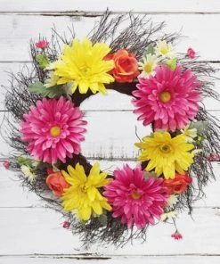 Enchanted Garden™ 24" Spring Wreath - Assorted Styles -Enchanted Garden Sale 2773456 C