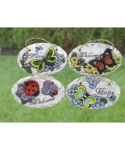 Enchanted Garden™ 4.6" Cement Outdoor Wall Art - Assorted Styles