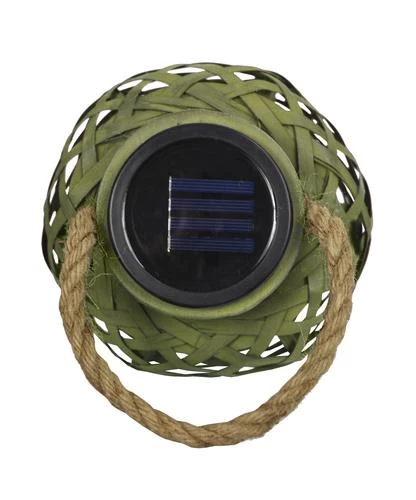 Enchanted Garden™ 12" Bamboo Solar LED Lantern - Assorted Colors 11 Enchanted Garden™ 12" Bamboo Solar LED Lantern - Assorted Colors - Image 9