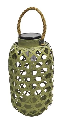 Enchanted Garden™ 12" Bamboo Solar LED Lantern - Assorted Colors 7 Enchanted Garden™ 12" Bamboo Solar LED Lantern - Assorted Colors - Image 5