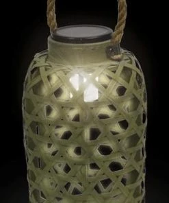Enchanted Garden™ 12" Bamboo Solar LED Lantern - Assorted Colors 17 Enchanted Garden™ 12" Bamboo Solar LED Lantern - Assorted Colors -Enchanted Garden Sale 2773853 Lit 02 2400px