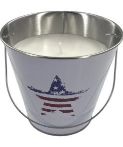 Enchanted Garden™ Metal Bucket Patriotic Citronella Candle - Assorted Colors -Enchanted Garden Sale 2773868 21092PR White 1900px