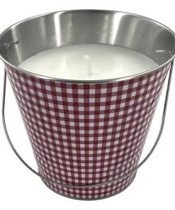 Enchanted Garden™ Metal Bucket Patriotic Citronella Candle - Assorted Colors -Enchanted Garden Sale 2773868 21092PR Red 1800px