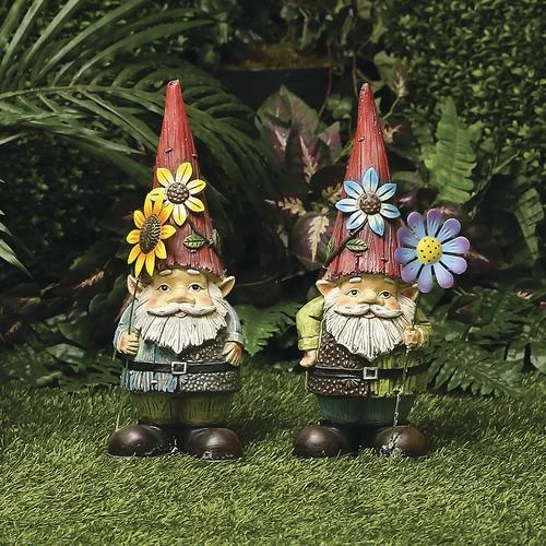 Enchanted Garden™ 16" Resin Gnome Garden Statue - Assorted Styles 4 Enchanted Garden™ 16" Resin Gnome Garden Statue - Assorted Styles - Image 2