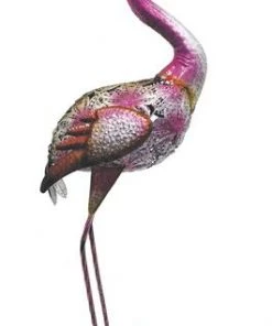 Enchanted Garden™ Metal Flamingo Statue