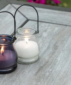 Enchanted Garden™ 4" Lantern Jar Citronella Candle - Assorted Colors -Enchanted Garden Sale 2774090 FirePit outdoordecor2