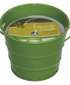 Enchanted Garden™ 2-3/4" Painted Bucket Citronella Candle - Assorted Colors -Enchanted Garden Sale 2774100 21190P Green
