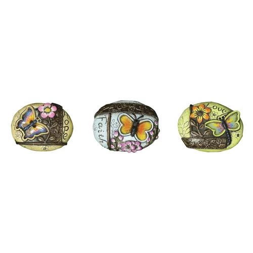 Enchanted Garden™ Butterfly Garden Stone - Assorted Styles 3 Enchanted Garden™ Butterfly Garden Stone - Assorted Styles