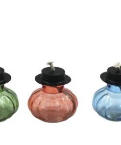 Enchanted Garden™ 4" Glass Tabletop Patio Torch - Assorted Colors