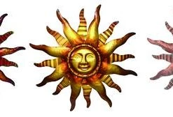 Enchanted Garden™ 24.4" Metal Sun Outdoor Wall Art - Assorted Styles