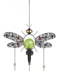 Enchanted Garden® 29.53" Solar Dragonfly Wind Chime