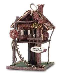 Enchanted Garden™ 12" Treehouse Bird House And Feeder