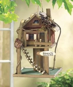 Enchanted Garden™ 12" Treehouse Bird House And Feeder -Enchanted Garden Sale 2774508scene