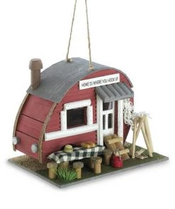 Enchanted Garden™ 7" Red Camper Bird House