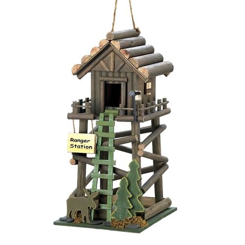 Enchanted Garden™ 13" Ranger Station Bird House 3 Enchanted Garden™ 13" Ranger Station Bird House