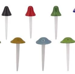 Enchanted Garden™ 8" Ceramic Mushroom Garden Stake - Assorted Styles