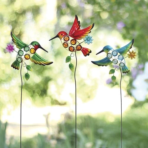 Enchanted Garden™ Hummingbird Garden Stake - Assorted Styles 4 Enchanted Garden™ Hummingbird Garden Stake - Assorted Styles - Image 2