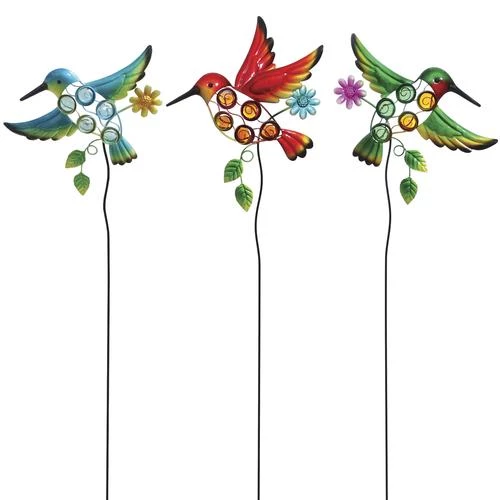 Enchanted Garden™ Hummingbird Garden Stake - Assorted Styles 3 Enchanted Garden™ Hummingbird Garden Stake - Assorted Styles