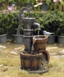 Enchanted Garden™ 24" Tiered Water Pump Outdoor Water Fountain -Enchanted Garden Sale 2774617frontreview