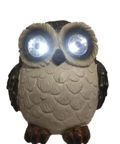 Enchanted Garden™ 14" Solar Eyed Owl Statue -Enchanted Garden Sale 2774640CK350107