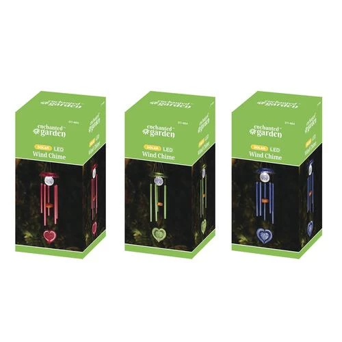 Enchanted Garden® 35" Solar Heart Wind Chime - Assorted Colors 7 Enchanted Garden® 35" Solar Heart Wind Chime - Assorted Colors - Image 5