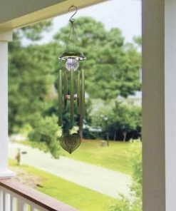 Enchanted Garden® 35" Solar Heart Wind Chime - Assorted Colors 9 Enchanted Garden® 35" Solar Heart Wind Chime - Assorted Colors -Enchanted Garden Sale 2774654 QLP851A SLR LS 02