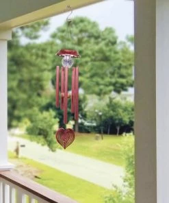 Enchanted Garden® 35" Solar Heart Wind Chime - Assorted Colors 10 Enchanted Garden® 35" Solar Heart Wind Chime - Assorted Colors -Enchanted Garden Sale 2774654 QLP851A SLR LS 03