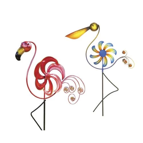 Enchanted Garden™ Bird Garden Spinner Stake - Assorted 3 Enchanted Garden™ Bird Garden Spinner Stake - Assorted