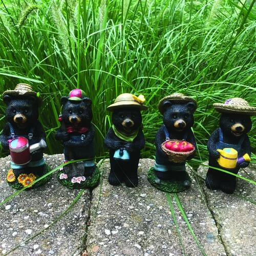 Enchanted Garden™ 6" Bear Statue - Assorted Styles 4 Enchanted Garden™ 6" Bear Statue - Assorted Styles - Image 2
