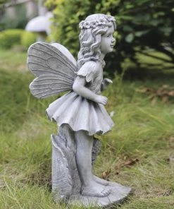 Enchanted Garden™ 18.5" Fairy Statue - Assorted Styles -Enchanted Garden Sale 2774731 AG38275J1 287 FAIRY side2 SCENIC