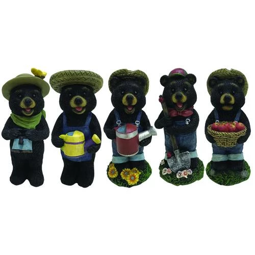 Enchanted Garden™ 6" Bear Statue - Assorted Styles 3 Enchanted Garden™ 6" Bear Statue - Assorted Styles