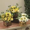Enchanted Garden™ 10" Artificial Daisies & Sunflowers With Metal Container - Assorted Styles -Enchanted Garden Sale 2774763