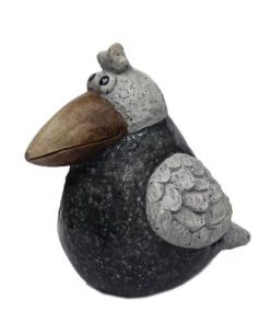 Enchanted Garden™ 11.5" Glazed Crow Statue