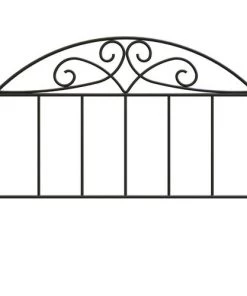 Enchanted Garden 30"H X 36"W Arched Top Scroll Fence Panel