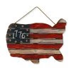 Enchanted Garden™ 19" Wooden Americana Outdoor Wall Art