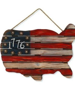 Enchanted Garden™ 19" Wooden Americana Outdoor Wall Art