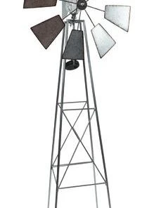 Enchanted Garden™ 60" Galvanized Solar Windmill