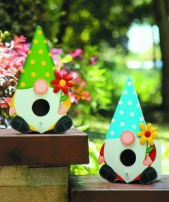 Enchanted Garden 12" Wooden Gnome Bird House - Assorted Styles -Enchanted Garden Sale 2775092 scene02.jpg
