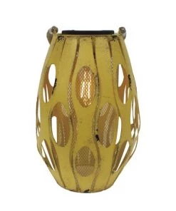 Enchanted Garden™ 11.25" Retro Metal Solar Light Lantern - Assorted Colors