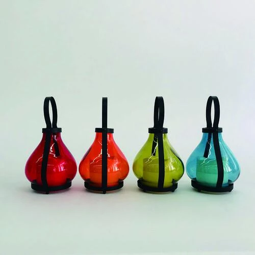 Enchanted Garden™ 6.3" Glass Flameless Candle LED Lantern - Assorted Styles 5 Enchanted Garden™ 6.3" Glass Flameless Candle LED Lantern - Assorted Styles - Image 3