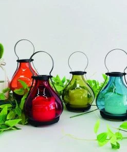 Enchanted Garden™ 6.3" Glass Flameless Candle LED Lantern - Assorted Styles