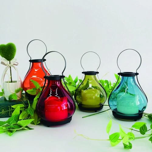 Enchanted Garden™ 6.3" Glass Flameless Candle LED Lantern - Assorted Styles 3 Enchanted Garden™ 6.3" Glass Flameless Candle LED Lantern - Assorted Styles