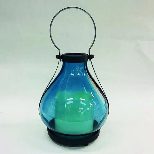 Enchanted Garden™ 6.3" Glass Flameless Candle LED Lantern - Assorted Styles 8 Enchanted Garden™ 6.3" Glass Flameless Candle LED Lantern - Assorted Styles - Image 6