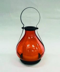 Enchanted Garden™ 6.3" Glass Flameless Candle LED Lantern - Assorted Styles 18 Enchanted Garden™ 6.3" Glass Flameless Candle LED Lantern - Assorted Styles -Enchanted Garden Sale 2775135 orange P SF V2