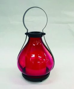 Enchanted Garden™ 6.3" Glass Flameless Candle LED Lantern - Assorted Styles 19 Enchanted Garden™ 6.3" Glass Flameless Candle LED Lantern - Assorted Styles -Enchanted Garden Sale 2775135 red P SF V2